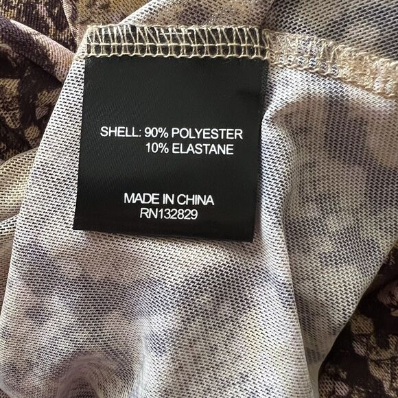 House of Harlow 1960 X Revolve Small One Shoulder Mini Dress Snake Print… - Picture 9 of 10